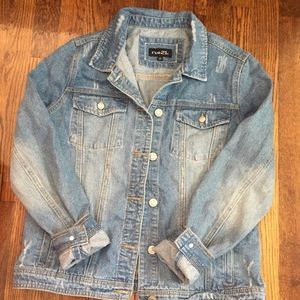 Rue21 distressed blue jean jacket